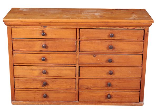 A PINE COLLECTOR'S CHEST