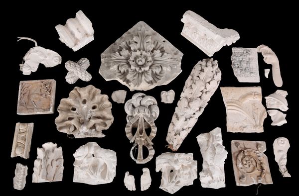 A COLLECTION OF PLASTER FRAGMENTS