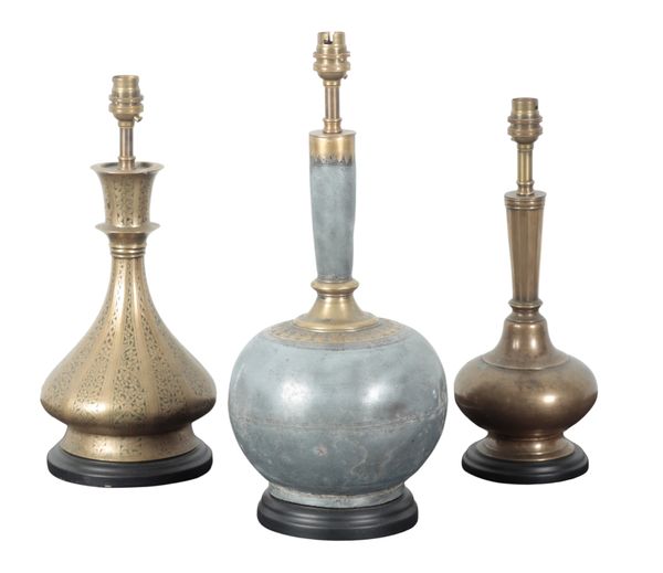A GROUP OF THREE INDO PERISAN LAMPS