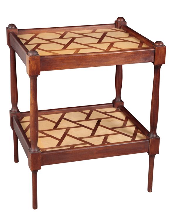 A CONTEMPORARY PARQUETRY ETAGERE