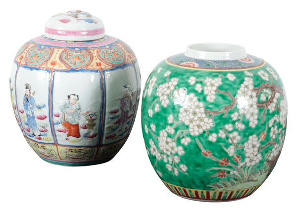 TWO CHINESE GINGER JARS