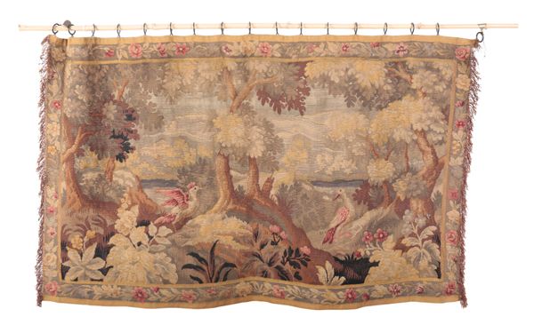 A 17TH CENTURY STYLE HANGING TAPESTRY