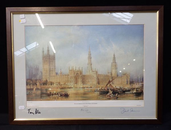 SIGNED BY TONY BLAIR, DAVID CAMERON AND MICHAEL J. MARTIN (SPEAKER)