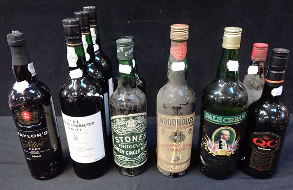 A QUANTITY OF BOTTLES OF PORT, SHERRY