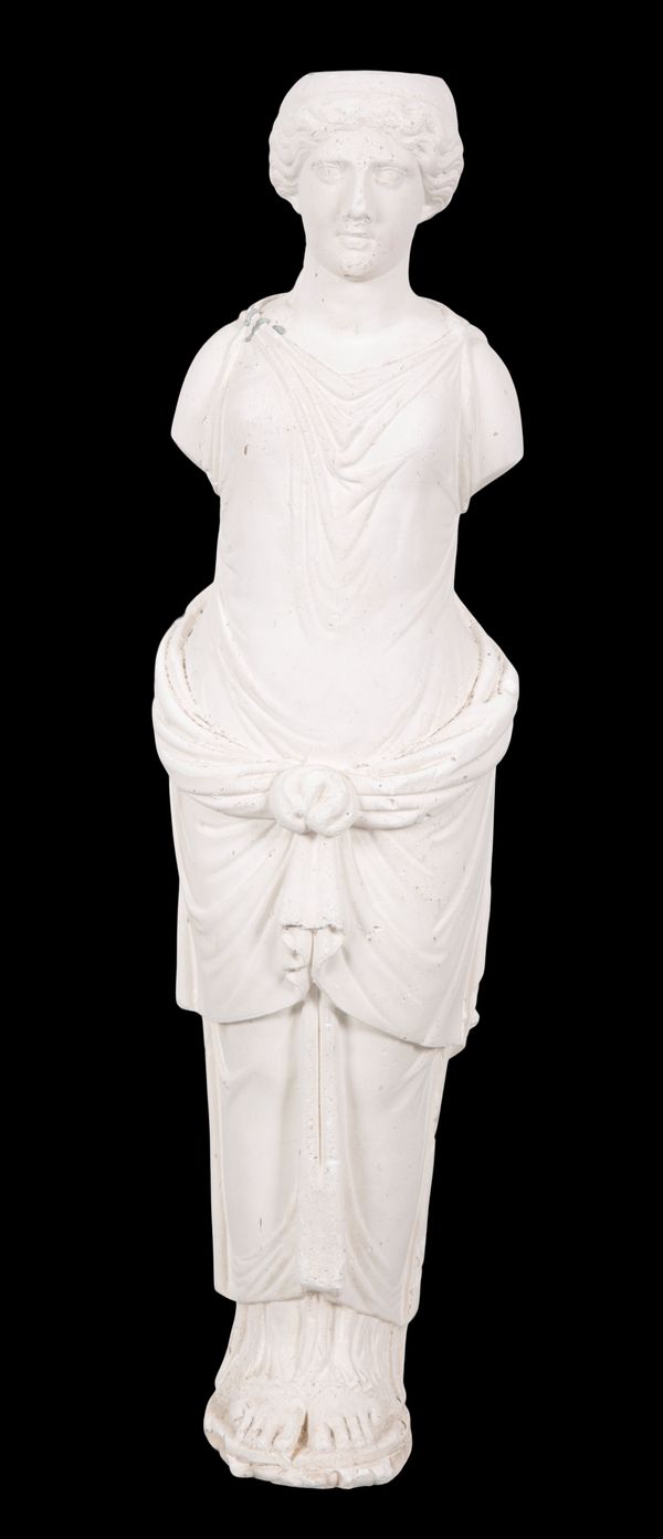 A PLASTER CARYATID