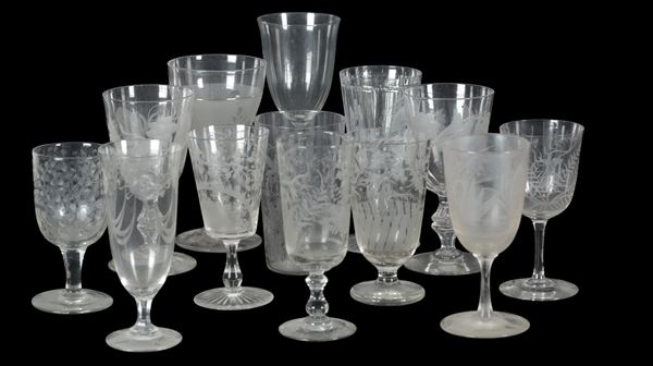 A COLLECTION OF ENGLISH AND CONTINENTAL GLASSWARE