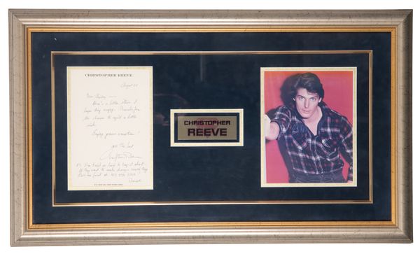 CHRISTOPHER REEVE (1952-2004) A signed letter