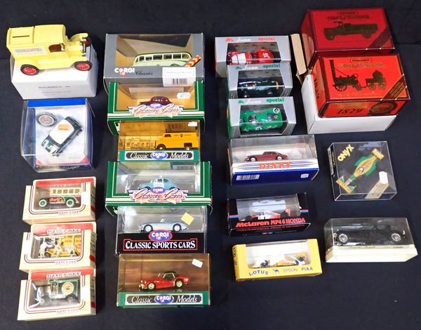 A BOX OF DIE CAST MODEL CARS