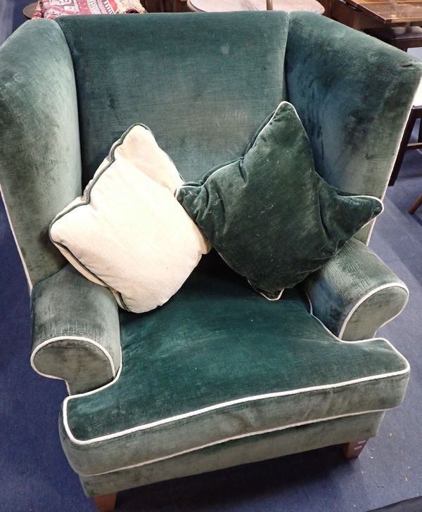 A WING ARMCHAIR