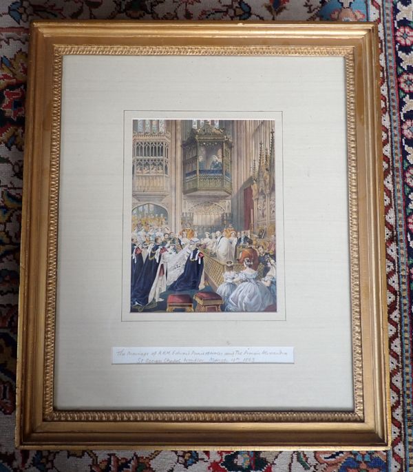 THE MARRIAGE OF HRM EDWARD PRINCE OF WALES AND THE PRINCESS ALEXANDRA AT ST GEORGES CHAPEL WINDSOR MARCH 10TH 1863