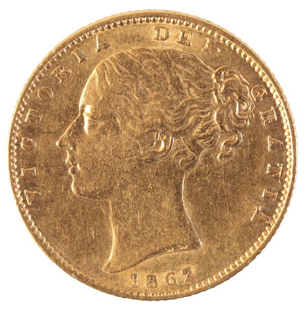 AN 1862 QUEEN VICTORIAN GOLD SOVEREIGN