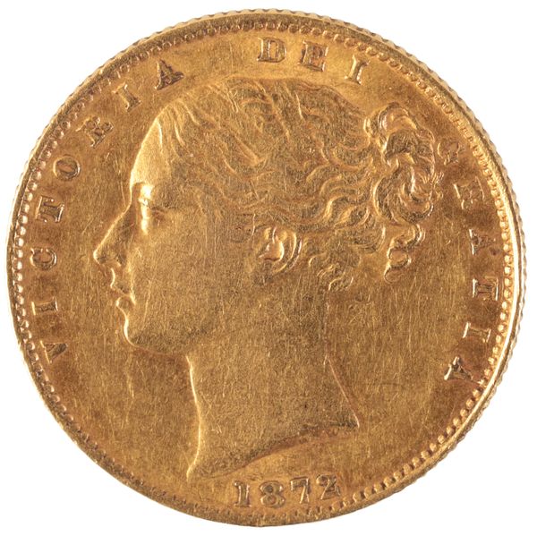 AN 1872 QUEEN VICTORIA GOLD SOVEREIGN