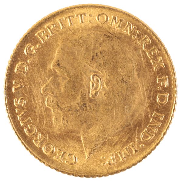 A 1911 GEORGE V QUARTER SOVEREIGN