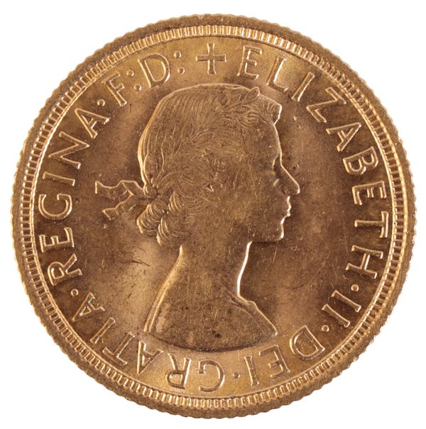 A 1958 QUEEN ELIZABETH II GOLD SOVEREIGN