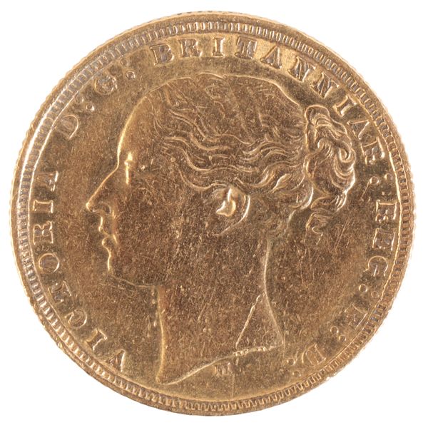 AN 1875 QUEEN VICTORIA GOLD SOVEREIGN