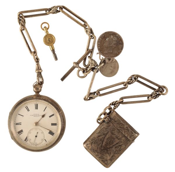 A E FEAR OF BRISTOL: A SILVER OPEN FACE POCKET WATCH