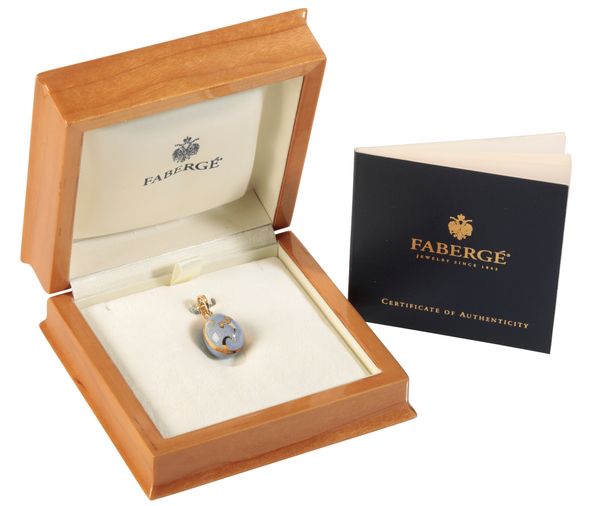 FABERGE: A MINIATURE EGG PENDANT