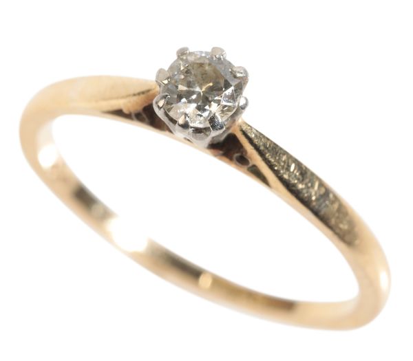 A DIAMOND SOLITAIRE RING