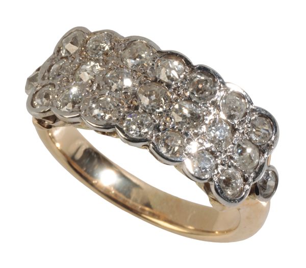 A DIAMOND CLUSTER RING