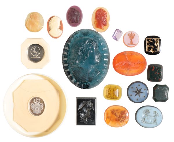 AN INTERESTING COLLECTION OF INTAGLIO SEALS