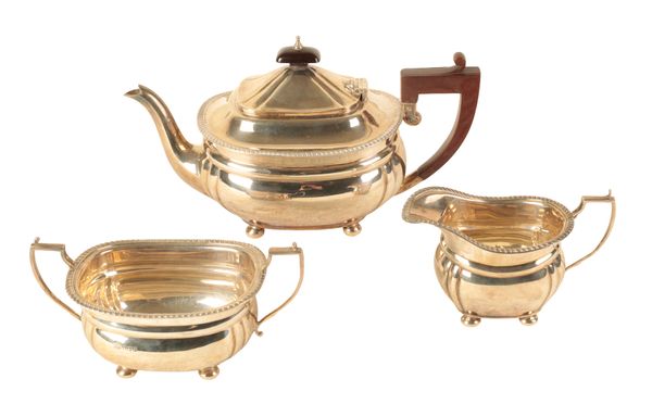 AN ELIZABETH II SILVER TEA SERVICE