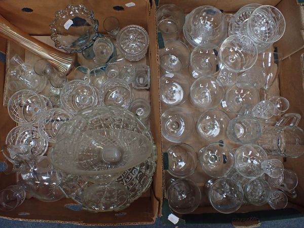 A COLLECTION OF DOMESTIC GLASS WARE