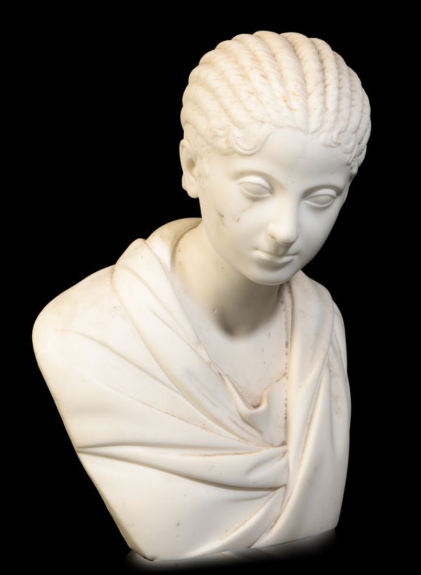 AFTER THE ANTIQUE, A MARBLE BUST OF PLAUTILLA