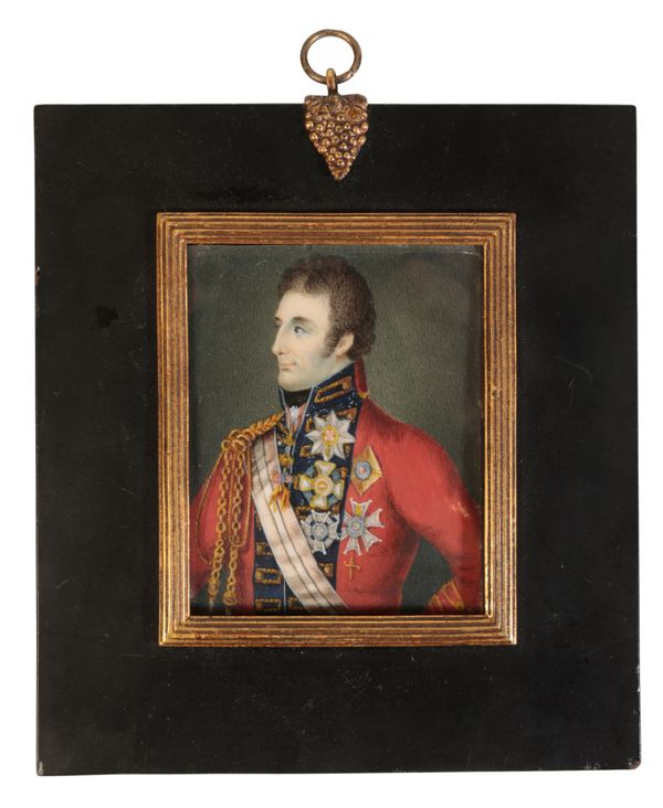 A PORTRAIT MINIATURE, THE DUKE OF WELLINGTON