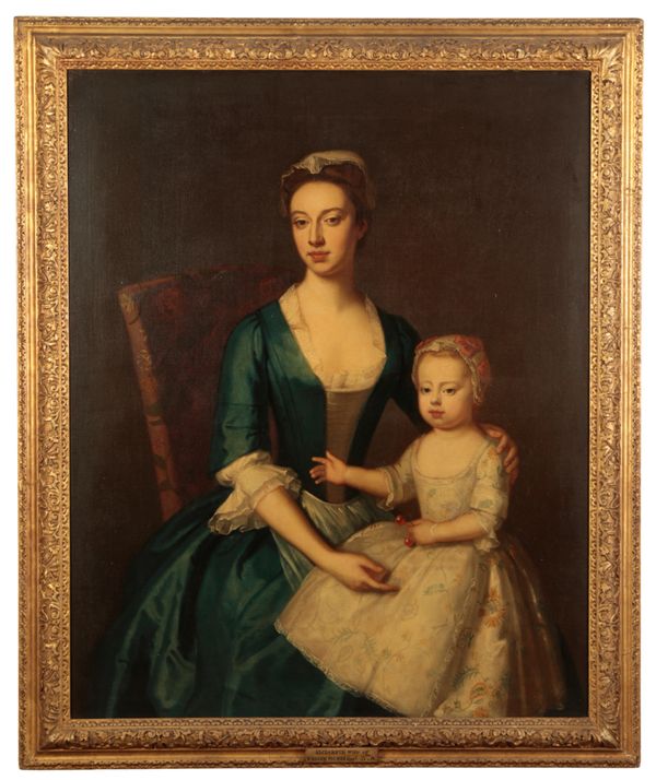 ATTRIBUTED TO MICHAEL DAHL (1656/59-1743) A portrait of Catherine Plumer with her child