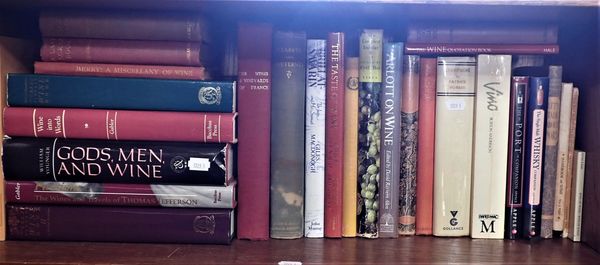 A QUANTITY OF BOOKS ON WINE AND VITICULTURE