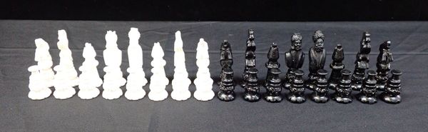 A MEERSCHAUM CHESS SET