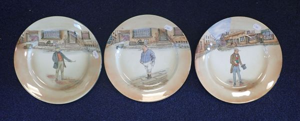 THREE DOULTON DICKENS PLATES