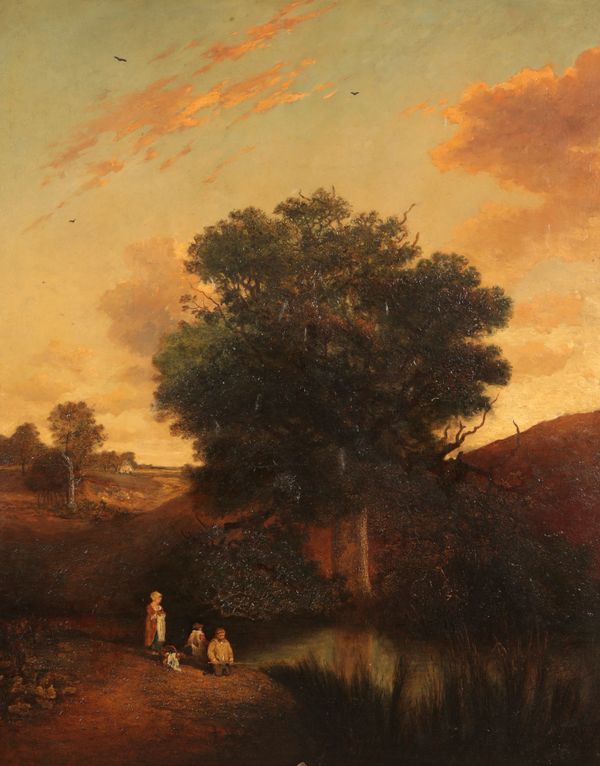 ASCRIBED TO JOHN CROME (1768-1821) A river landscape