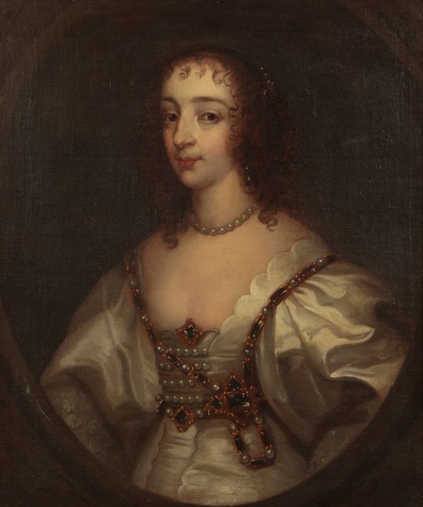 AFTER ANTHONY VAN DYCK (1599-1641) A portrait of Henrietta Maria