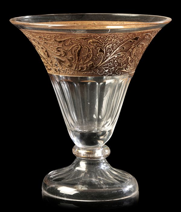 JOH. OERTEL & CO, HAIDA: A TRUMPET OR GOBLET FORM VASE