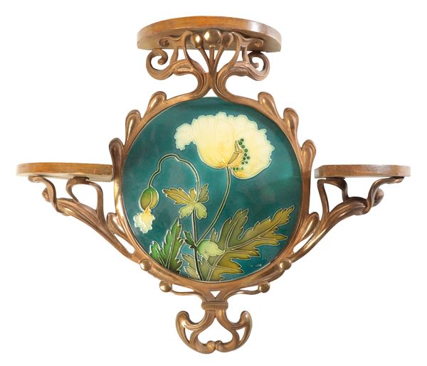 CARL SIGMUND LUBER (1868-1934) FOR JOHANN VON SCHWARZ OF NURMEBURG: AN ART NOUVEAU WALL SCONCE