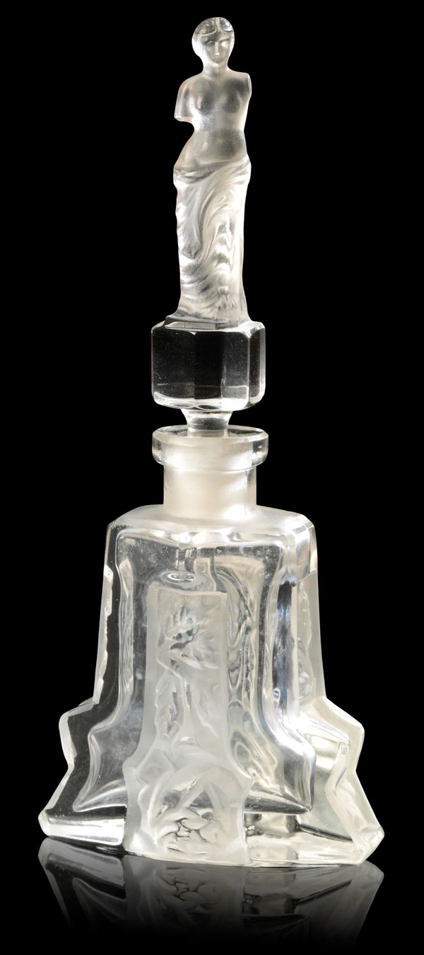 JOSEPH HOFFMAN (1870-1956): A VENUS DE MILO CRYSTAL SCENT BOTTLE