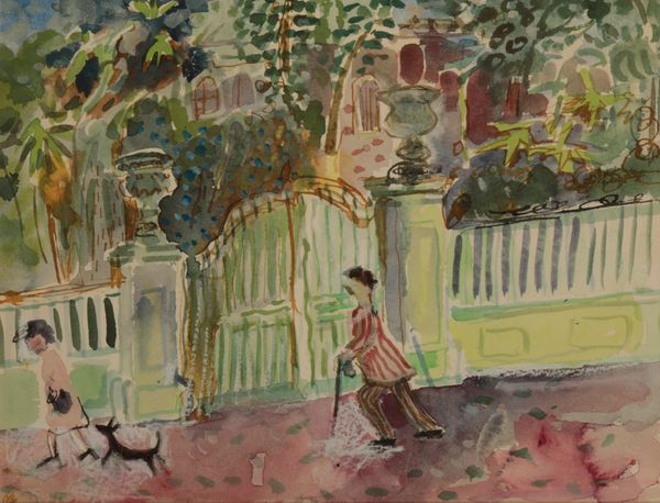 *ANTHEA CRAIGMYLE (1933-2016) Figures walking past gates