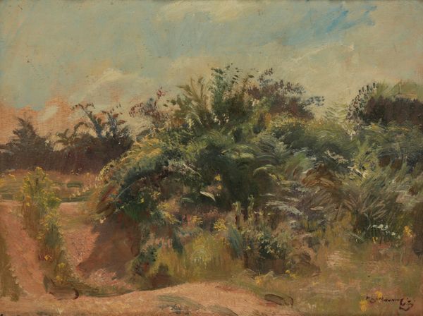 *SIR ALFRED JAMES MUNNINGS (1878-1959) 'Foreground study in old gravel pits for Elder Bloom'