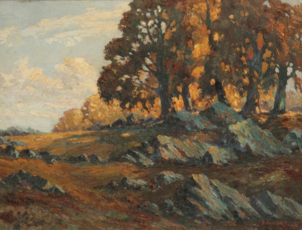 A FOSTER (19th/20th Century) Landscape with trees