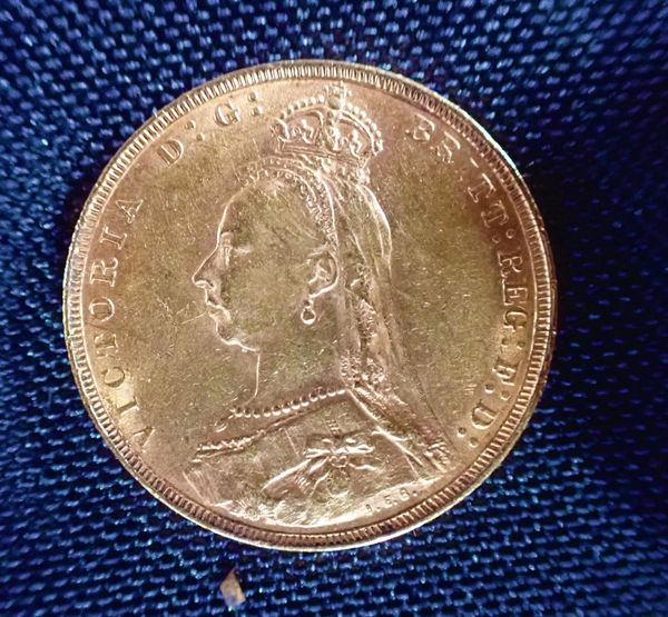 VICTORIA JUBILEE HEAD GOLD SOVEREIGN, 1891