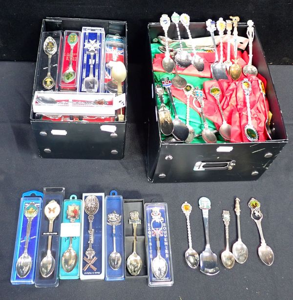 A COLLECTION OF SOUVENIR SPOONS