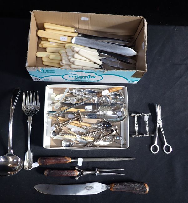 A COLLECTION OF DOMESTIC CUTLERY