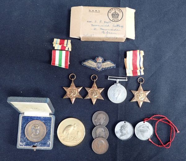 WW2 CAMPAIGN MEDALS WITH BOX