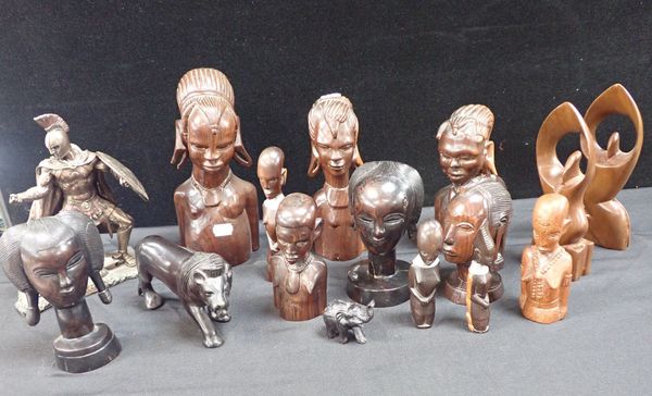 A COLLECTION OF AFRICAN SCULPTURES