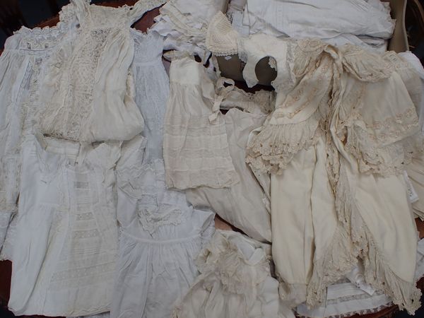 A COLLECTION OF VICTORIAN BABY AND TODDLER CLOTHES