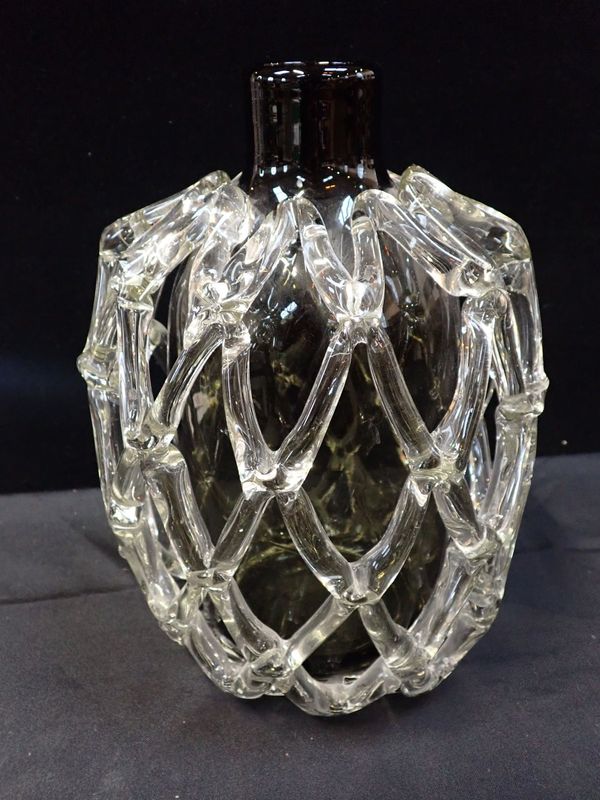 AN ART GLASS VASE