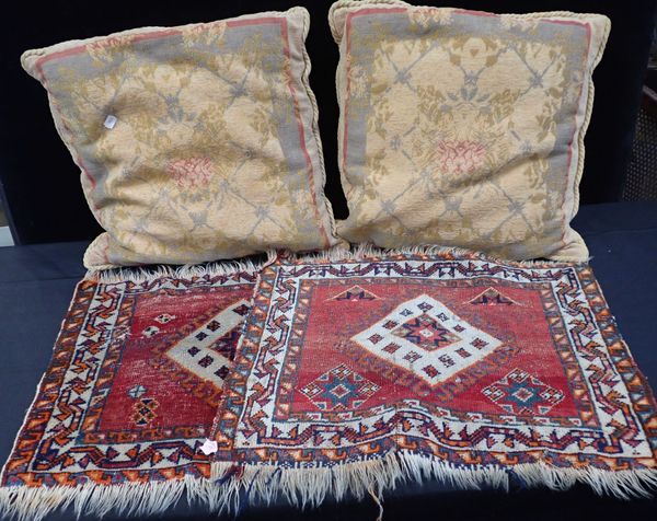 TWO SMALL TRIBAL RUGS