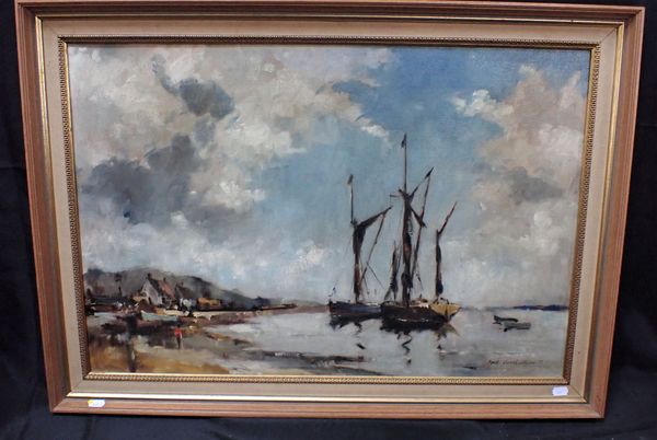 FRED MARSHALLSAY: 'BARGES, PIN MILL' (SUFFOLK)