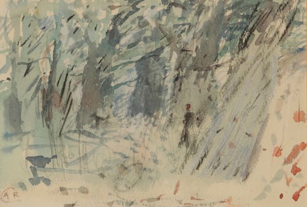 *ANTHEA CRAIGMYLE (1933-2016) A Figure and a dog walking through woodland